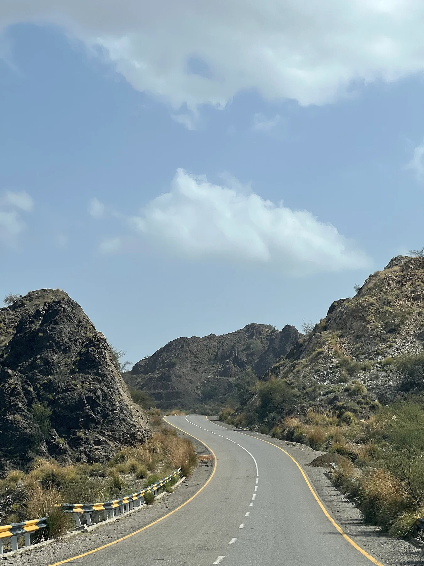 The N-25 highway through Kalat district in Balochistan