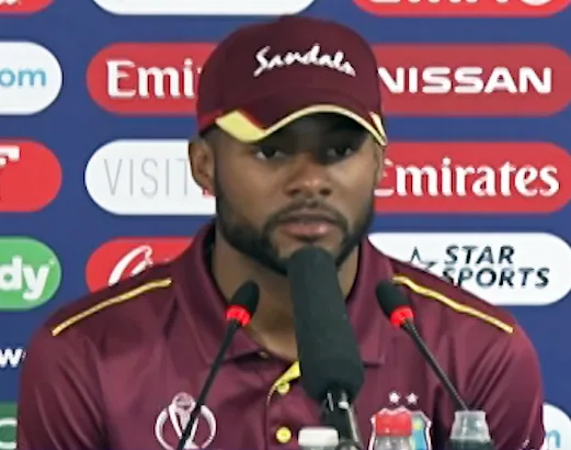 Shai Hope batting for West Indies