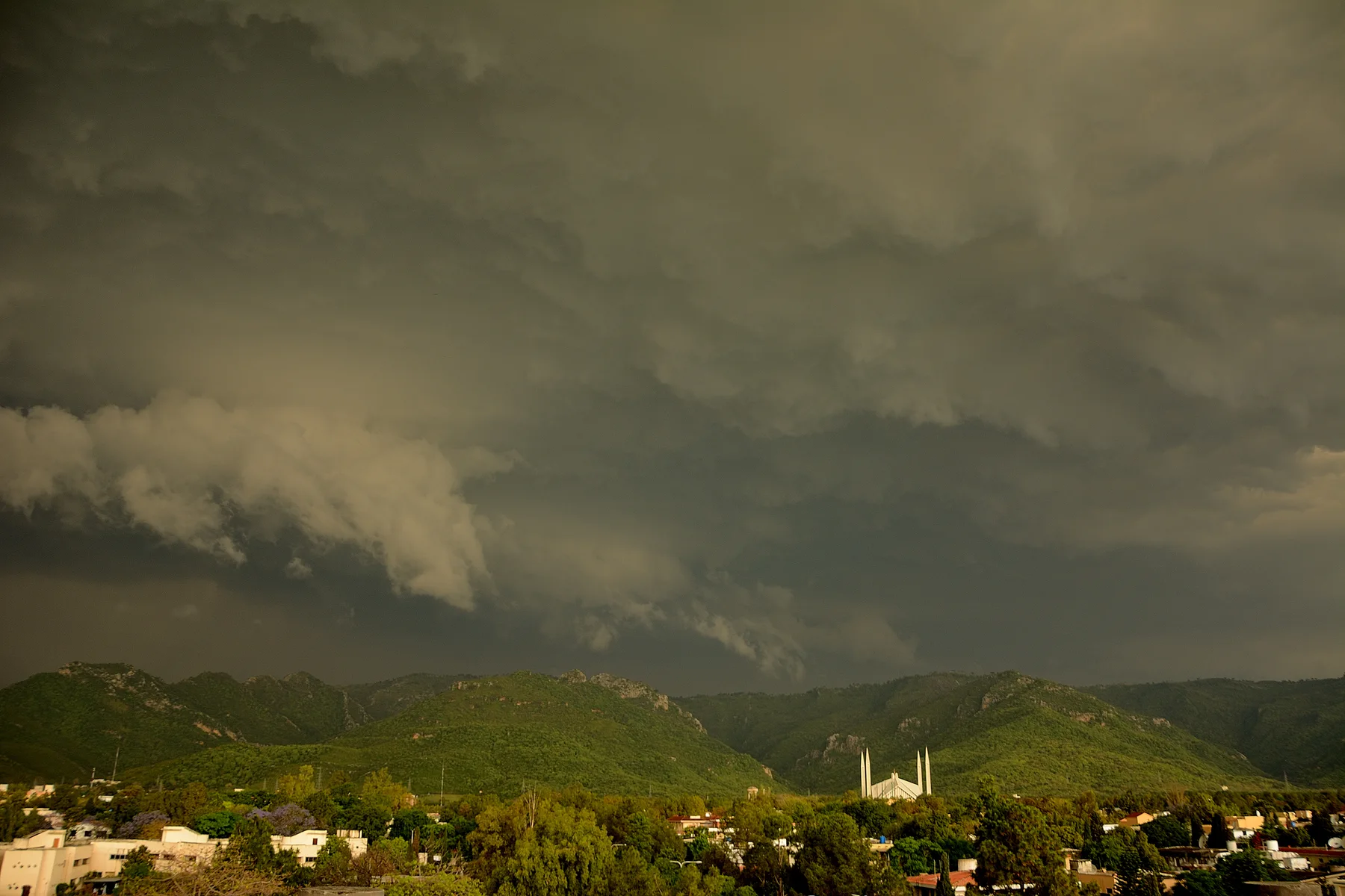 Rain clouds over Islamabad